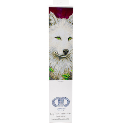Diamond Dotz Diamond Art Kit 23"X19"-White Wolf - DD7007 - 4897073240831