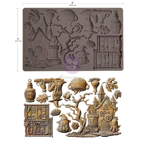 Prima Mould 5"x8"x8mm-Bewitched, Bewitched - 5A003726-1H81Z