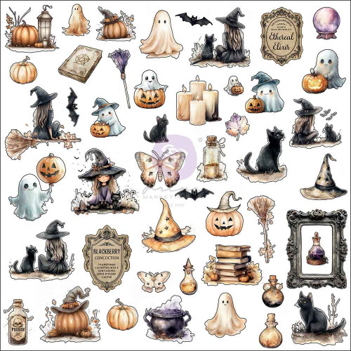 3 Pack - Prima Ephemera 94/Pkg-Boo-tiful Bits, Bewitched - 5A00371P-1H82F - 655350677824
