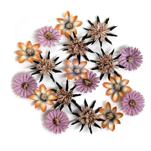 Prima Paper Flowers 18/Pkg-Witch Hazel, Bewitched - 5A00371T-1H824