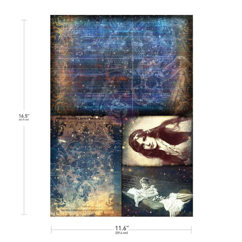 Finnabair A3 Decoupage 11.7"x16.5"-Nightdreaming - 5A00371V-1H82G - 655350679866