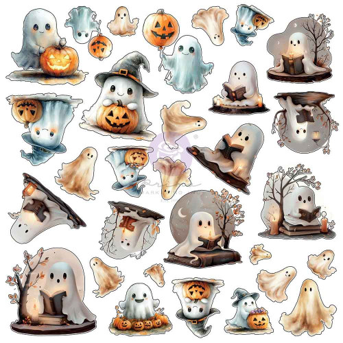 Prima Vellum Ephemera 60/Pkg-The Boo Crew, Bewitched - 5A00371M-1H82J - 655350677831