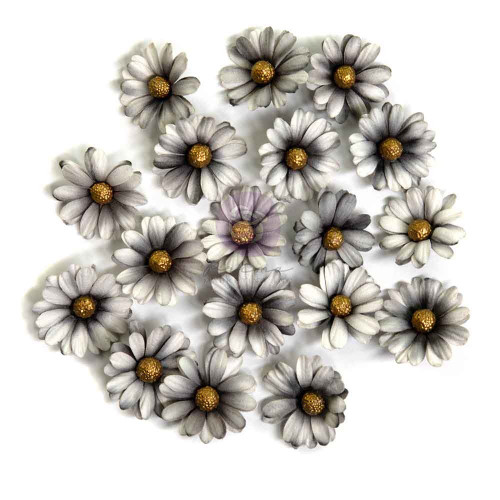 Prima Paper Flowers 18/Pkg-Ghostly Blooms, Bewitched - 5A00372J-1H82Z