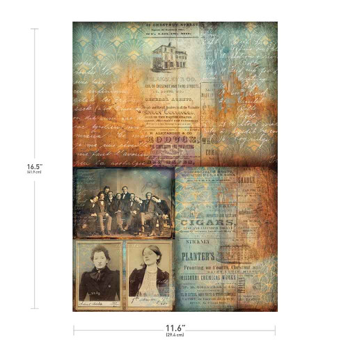 Finnabair A3 Decoupage 11.7"x16.5"-Chestnut Street - 5A003723-1H82P - 655350679859