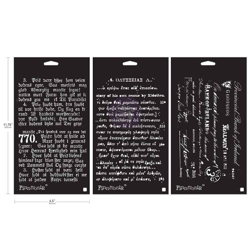 Prima Limited Edition Finnabair Stencil Set 6"x9" each-Decadent Walls - 5A00372H-1H82N - 655350951337