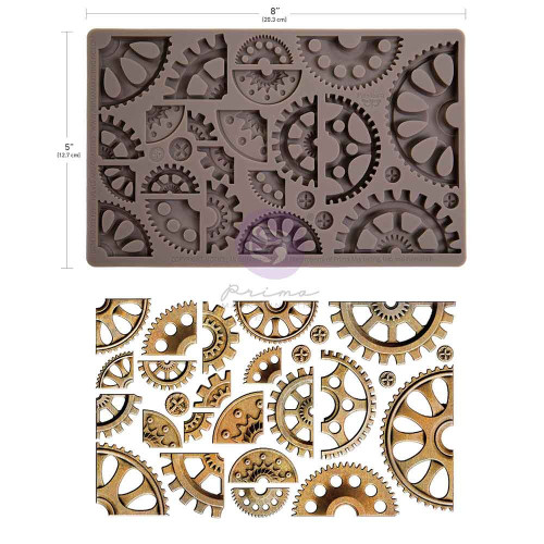 Finnabair Decor Moulds 5"x8"x8mm-Halves And Quarters - 5A00371K-1H82Y