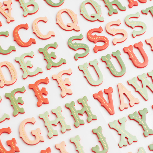 Busy Sidewalks Thickers Stickers 125/Pkg-Tinsel Town Alphabet - CP010594