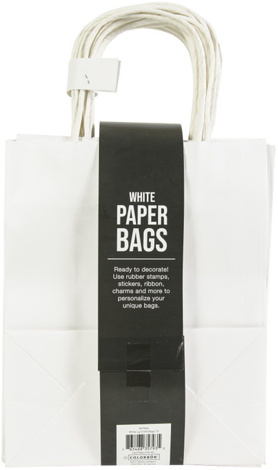 Colorbok Large Paper Gift Bags 10"X8" 13 Pack-White - CB35793