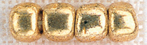 3 Pack - Mill Hill Glass Pebble Beads 5.5mm 30/Pkg-Old Gold - PBB-05557 - 098063055570
