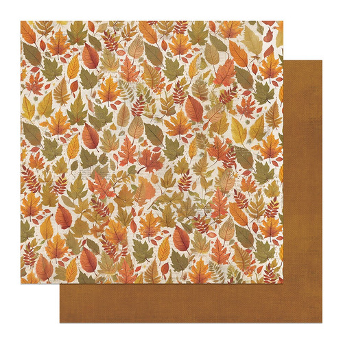 25 Pack - PhotoPlay Autumn Junque Double-Sided Cardstock 12"X12"-Fall Leaves - 5A00360D-1H79G - 709388351406