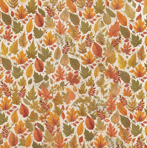 25 Pack - PhotoPlay Autumn Junque Double-Sided Cardstock 12"X12"-Fall Leaves - 5A00360D-1H79G