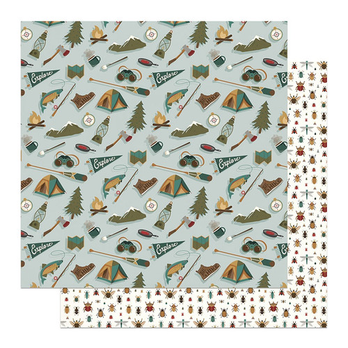 25 Pack - PhotoPlay Camp Legend Double-Sided Cardstock 12"X12"-Into the Woods - 5A003609-1H79N - 709388351307
