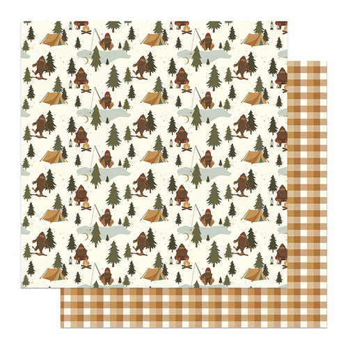 25 Pack - PhotoPlay Camp Legend Double-Sided Cardstock 12"X12"-Big Foot - 5A003609-1H798 - 709388351284