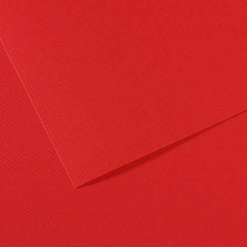 10 Pack - Canson Mi-Teintes Sheet 19"X25" 10/Pkg-Bright Red - 5A00366F-1H7GP - 3148955735084