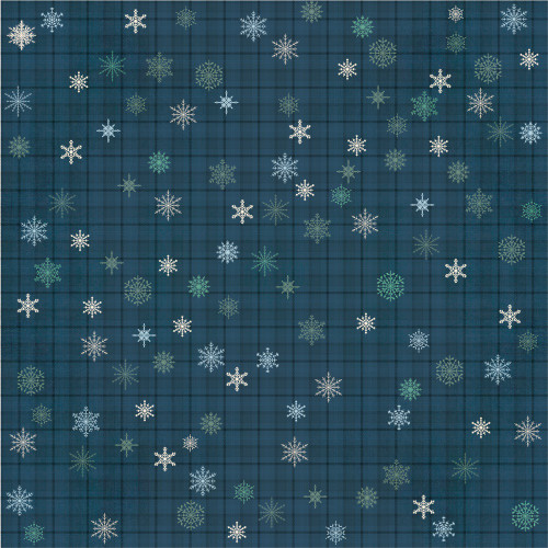 25 Pack - Simple Vintage Flannel Season Double-Sided Cardstock 12"X12"-Read. Set. Snow - 5A0034X7-1H6CJ