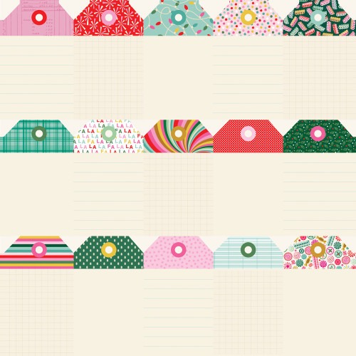 25 Pack - Hard Candy Christmas Double-Sided Cardstock 12"X12"-Tag Elements - 5A0034YC-1H6F6