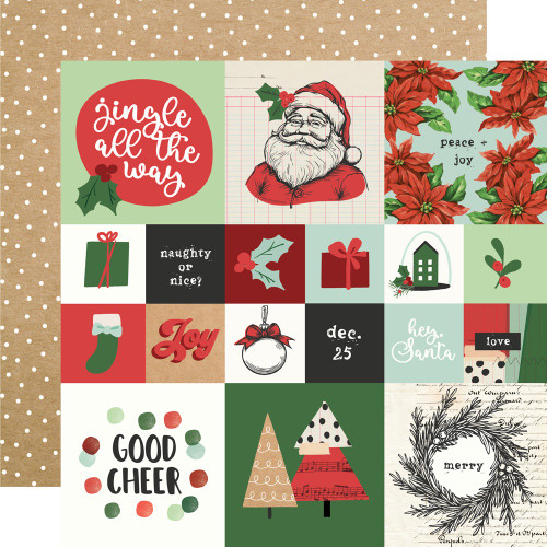 25 Pack - All Wrapped Up Double-Sided Cardstock 12"X12"-2X2/4X4 Elements - 5A0034SX-1H6FM - 810191520399
