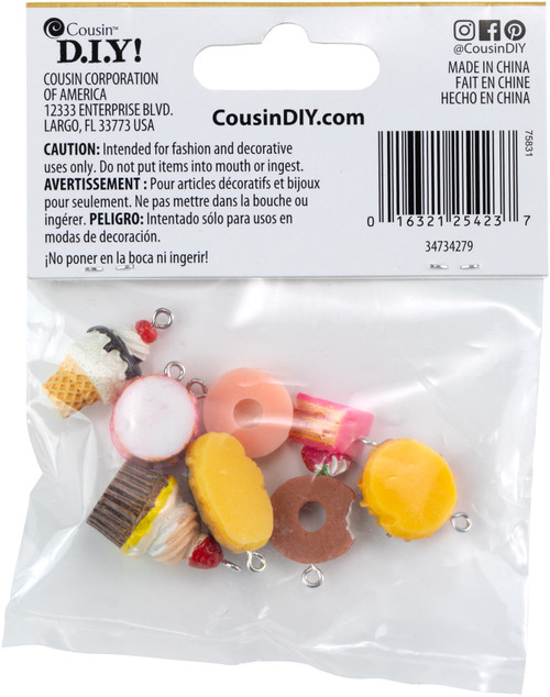 CousinDIY Miniature Charm Assortment 8/Pkg-Dessert - 34734279 CousinDIY Miniature Charm Assortment 8/Pkg-Dessert - 34734279