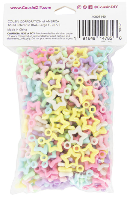 CousinDIY Charm Set 280/Pkg-Star - 40003140 CousinDIY Charm Set 280/Pkg-Star - 40003140