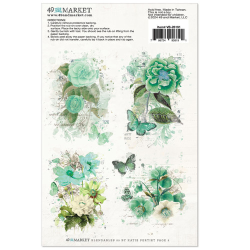 49 And Market Essentials Rub-On Transfers-#03 Blendables - VB26191