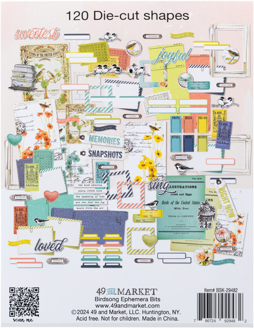 2 Pack - 49 And Market Ephemera Bits-Birdsong - 5A002C0G-1GFKG