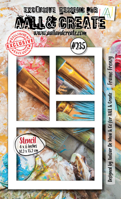 2 Pack - AALL And Create Stencil 6"X6"-Frame Frenzy - 5A002JBB-1GKX4 - 5060979166423