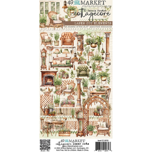 2 Pack - 49 And Market Laser Cut Outs-Elements, Cottagecore - 5A002C0N-1GFKN - 786724929703