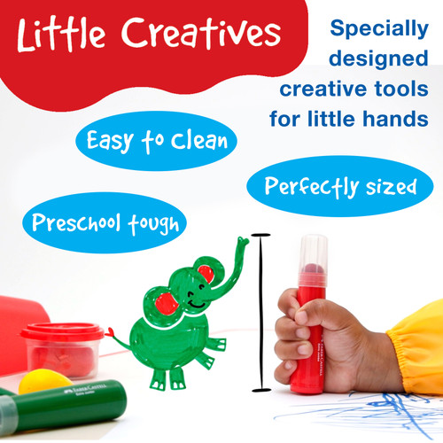 3 Pack - Little Creatives Easy Grasp Finger Crayons-6/Pkg - 5A002JFY-1GKZD