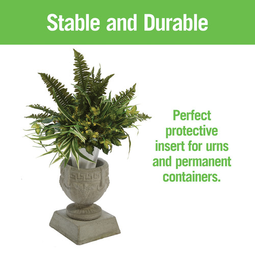 3 Pack - FloraCraft Easy Anchor Plastic Floral Container -White - 5A002JV2-1GLCJ