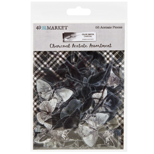 2 Pack - Color Swatch: Charcoal Acetate Assortment-58/Pkg - CCS27495 - 786724927495