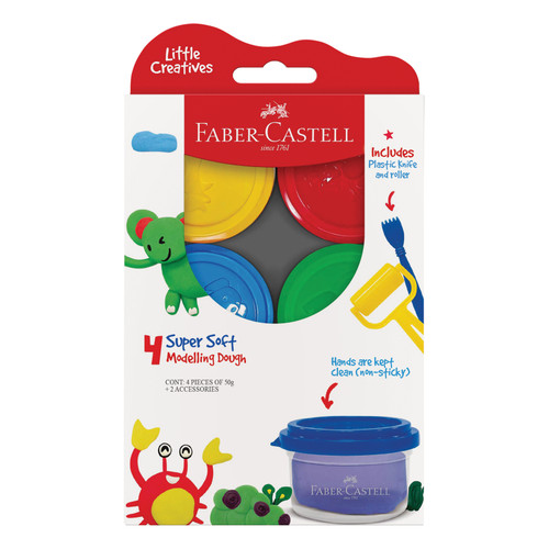 2 Pack - Little Creatives Modeling Dough 4/Pkg-Assorted - 5A002JGB-1GKZB - 8901180708149