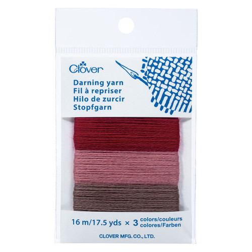 3 Pack - Clover Darning Yarn-Rouge - 5A00324R-1H3SV - 051221779589