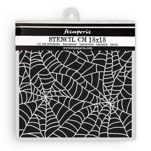 Stamperia Whispering Woods Stencil 7"X7"-Spider Pattern - 5A003740-1H860 - 5993110046967