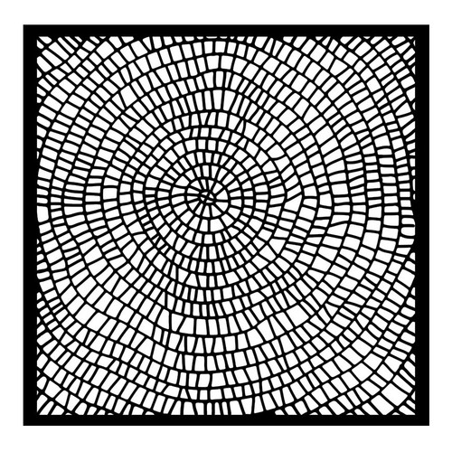 Stamperia Whispering Woods Stencil 7"X7"-Bark Pattern - 5A003740-1H862