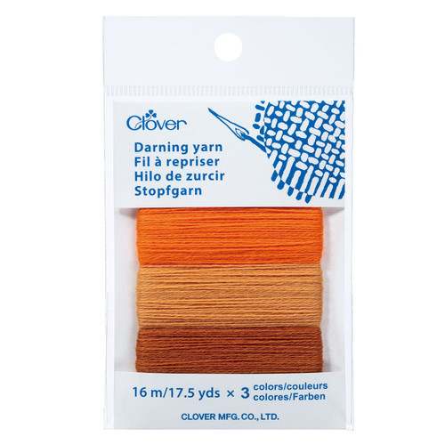 3 Pack - Clover Darning Yarn-Orange - 5A00324R-1H3SZ - 051221779619