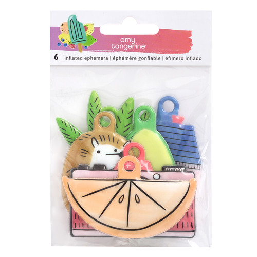 3 Pack - Amy Tan Stay Sweet Inflated Ephemera Die-Cuts 6/Pkg-Double-Sided - 351204 - 718813512046