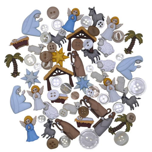 Buttons Galore Button Theme Pack-Nativity - 5A003CMS-1H8YF - 840934068260