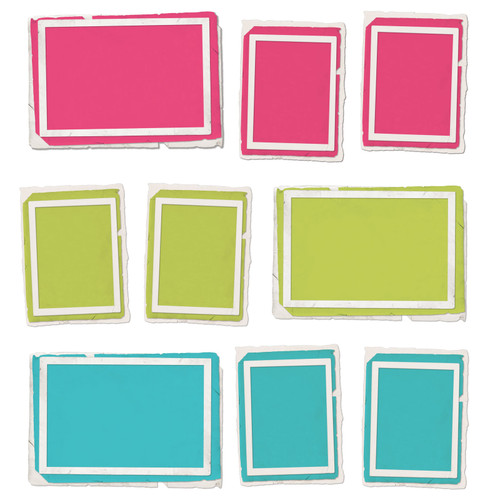 3 Pack - 49 And Market Chipboard Set-Stacked Frames, Kaleidoscope - KAL27259
