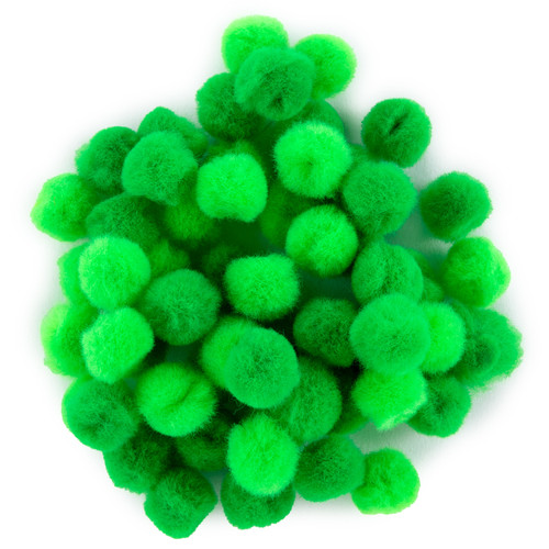 6 Pack - CousinDIY Pom-Pom 0.5" 100/Pkg-Green Mix - 5A002XT2-1GYJ8