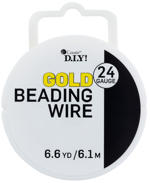 2 Pack - 20ft/6.1M 24 Gauge Gold Wire-Gold - 5A002GLW-1GJ4H - 016321053182