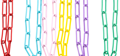 2 Pack - Cousin DIY Enamel Chains 6/Pkg-Multi-Color - 5A002GM2-1GJ54