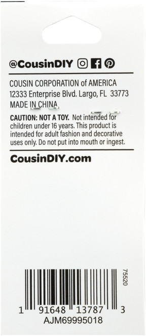 2 Pack - Cousin DIY Enamel Lobster Clasps 6/Pkg-Multi-Color - 5A002GN8-1GJ4S