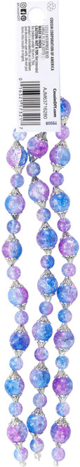 2 Pack - CousinDIY Glass Strand 27IN/68CM -Blue & Purple - 5A002GMZ-1GJ4M