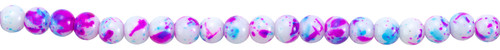 2 Pack - 100pc Gls Prpl/Pnk Tye Dye Bds-Purple & Pink Tie Dye - 5A002GN1-1GJ5B