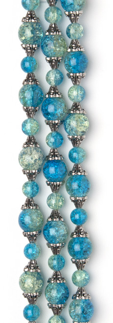 2 Pack - CousinDIY Glass Strand 27in/68cm-Aqua & Green - 5A002GN7-1GJ5W