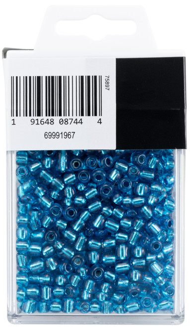 2 Pack - Cousin DIY Glass E-Beads 6/0 100g-Turquoise Blue - 5A002GMY-1GJ5Y
