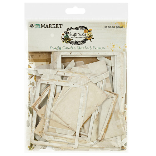 2 Pack - 49 And Market Chipboard Set-Stacked Frames, Krafty Garden - KG26672 - 786724926672