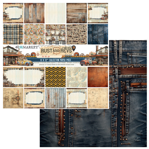 49 & Market Collection Pack 12"X12"-Rust And Revs - 5A0029Y7-1GDBY