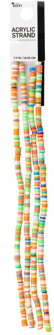 2 Pack - Cousin DIY Acrylic Disc Heishi Beads Strand 7.5"-Multi-Color - 5A002GNP-1GJ62 - 191648088250
