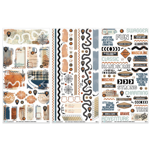 49 And Market Rub-On Transfer Set-Rust And Revs - 5A0029XV-1GDC7